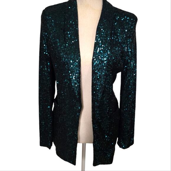 Green Sequined Jacket - Picture 1 of 6